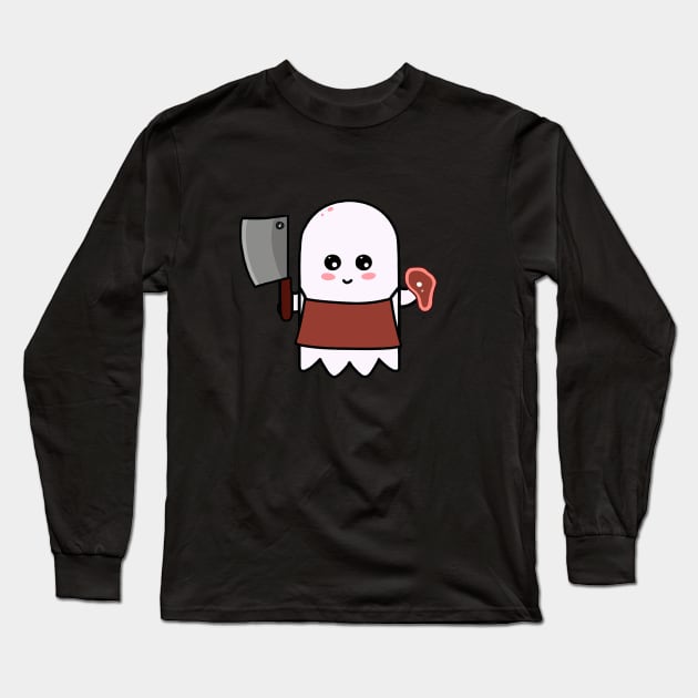 Halloween Butcher Long Sleeve T-Shirt by karutees